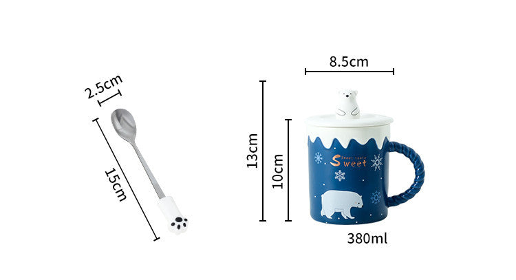 Cute Polar Bear Ceramic Mug