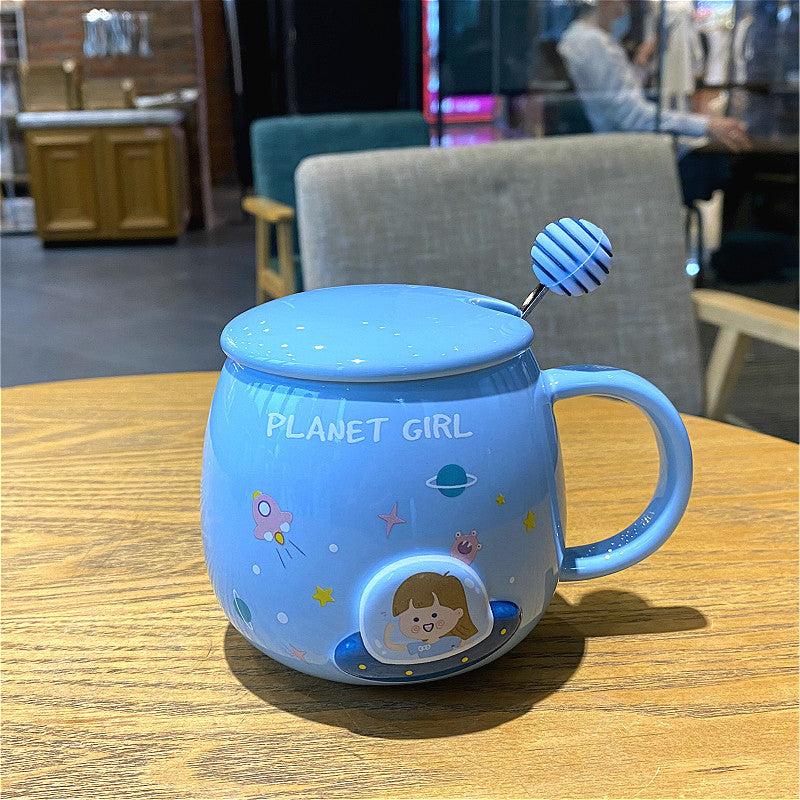 Planet Mug Female Cute Ceramic Mug