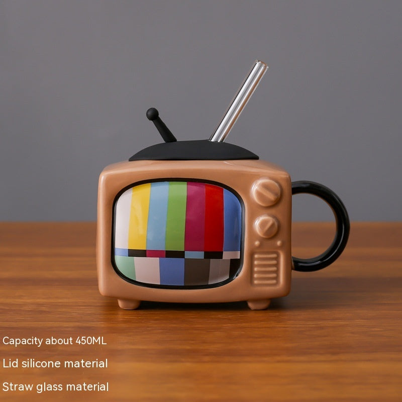 Retro TV Youth Memory Ceramic Cup