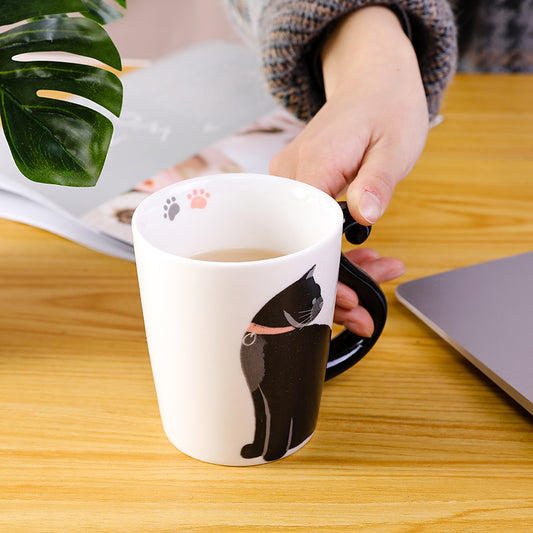 Kitten Coffee Cup Cartoon Household