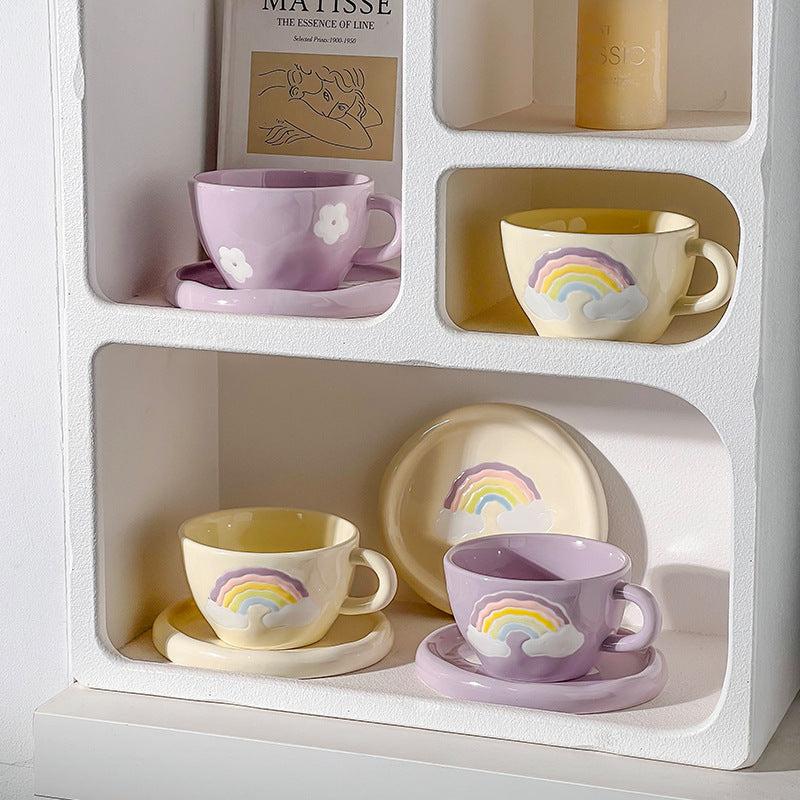 Minority Ceramic Coffee Cup Set With Disc
