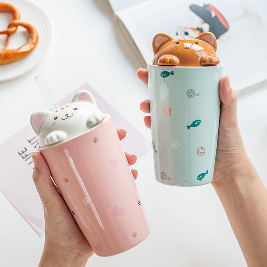 Cute Cat High-Value Ceramic  Mug