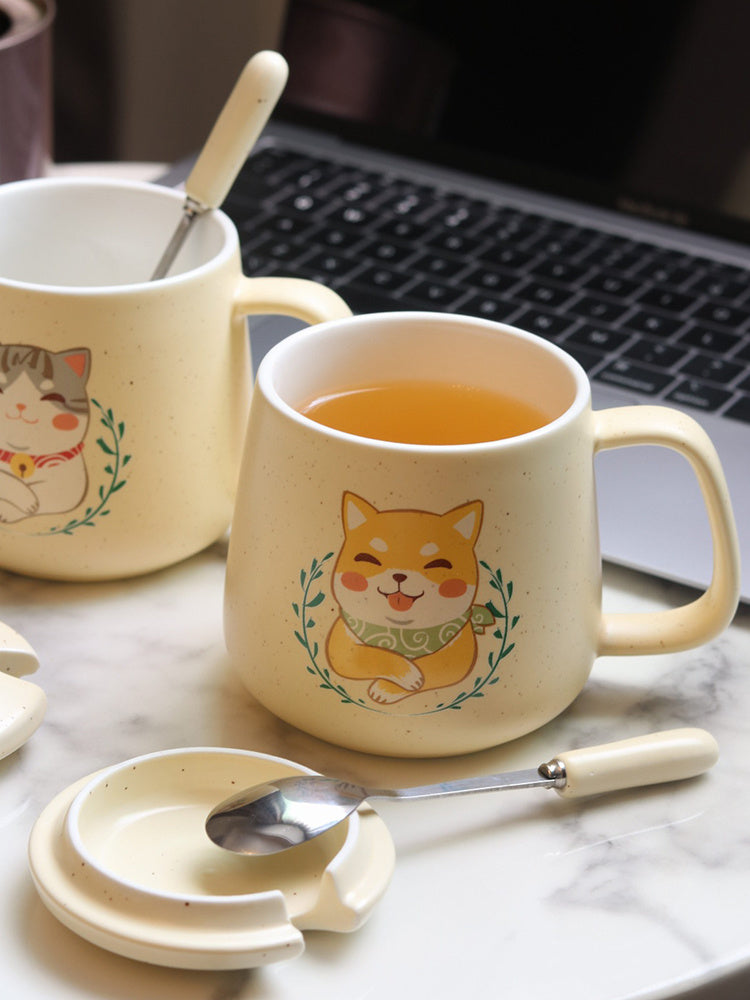 Happy Dog Ceramic Mug
