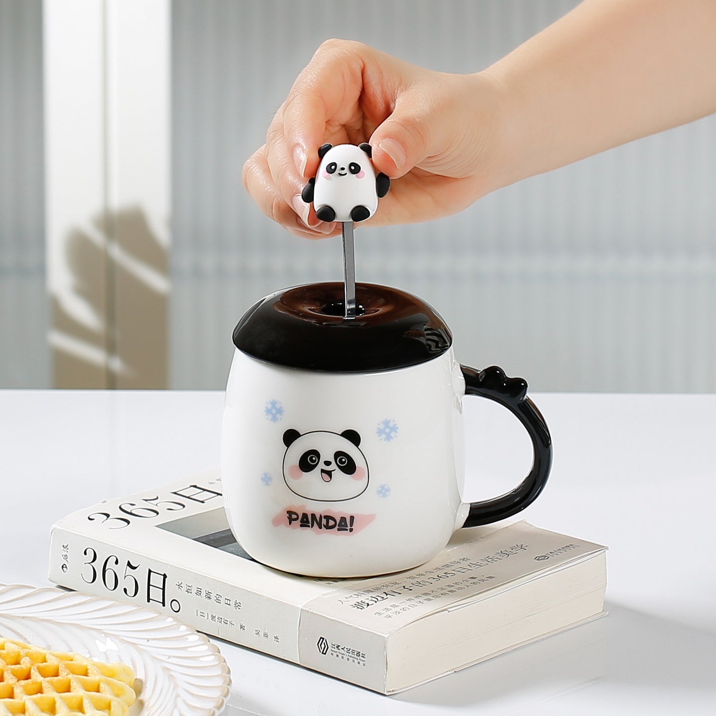 Cute Cartoon Panda Ceramic Cup