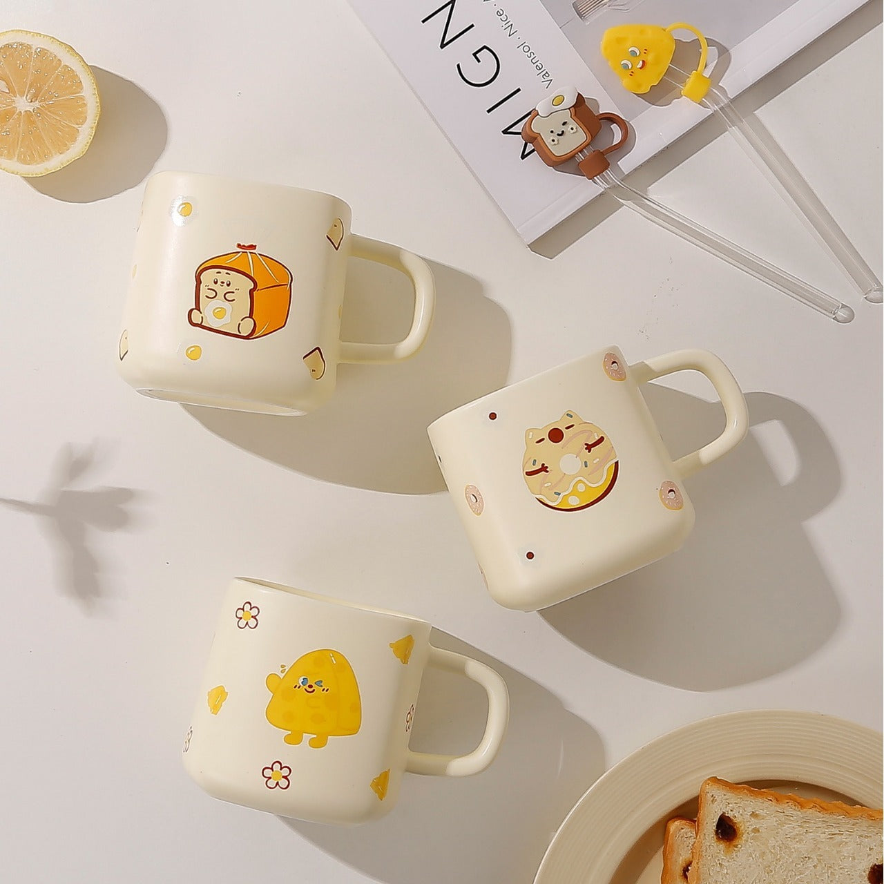 Ceramic Cartoon Donut Mug