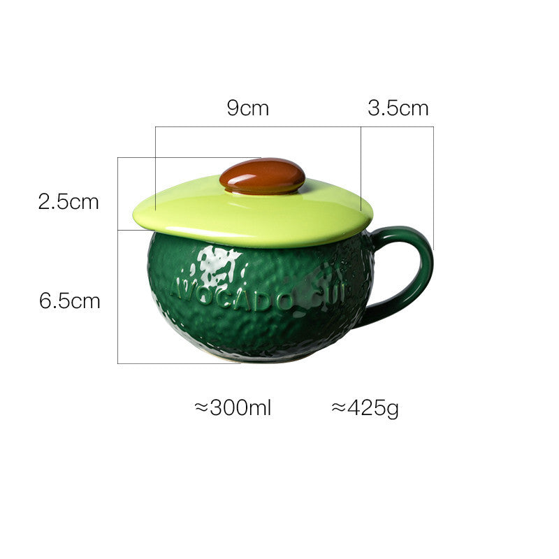 High-quality Large-capacity Ceramic Mug With Lid