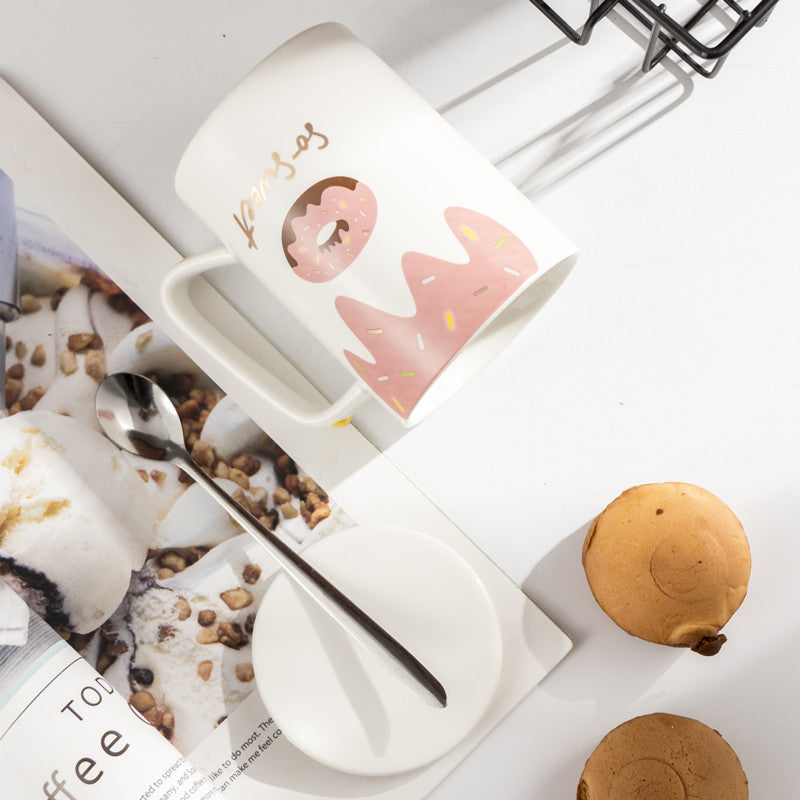 Household Children's Fruit Pattern Ceramic Mug