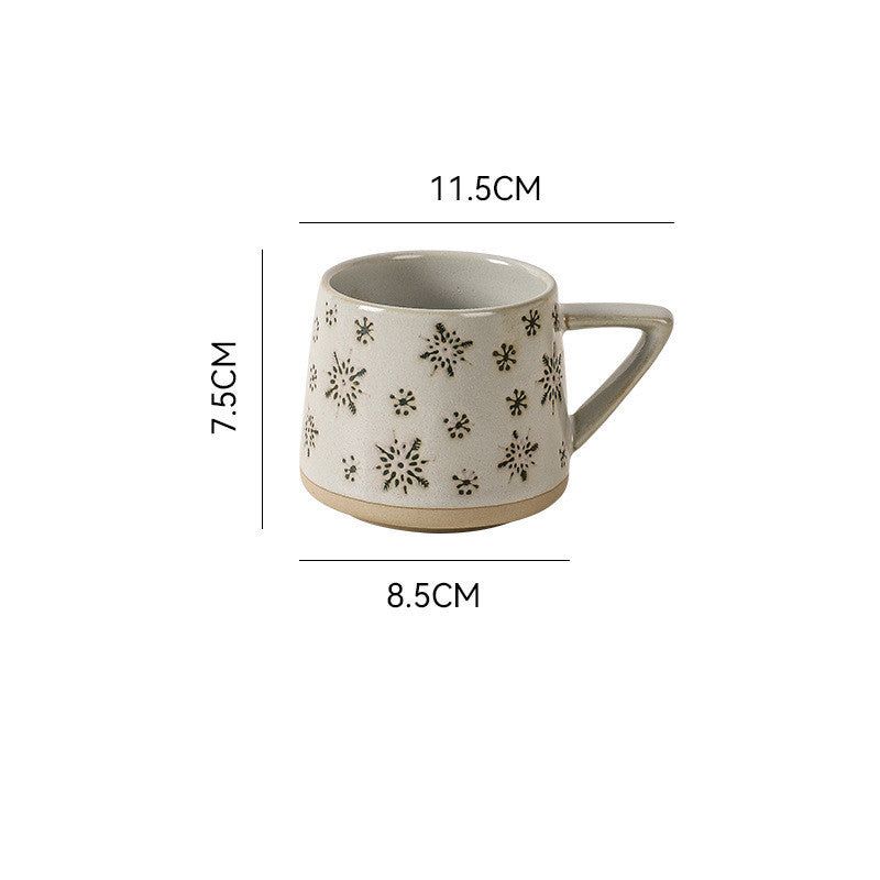 Christmas Retro Ceramic Kiln Mug