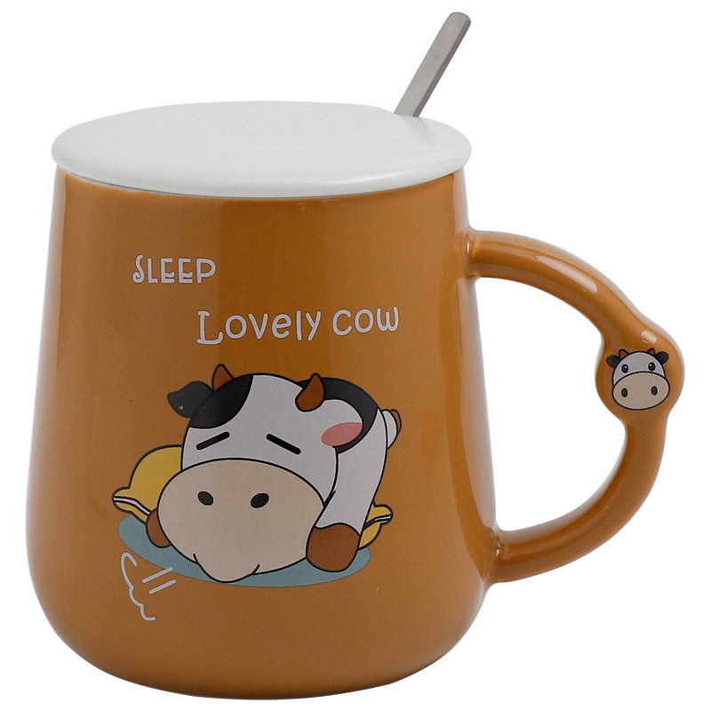 Ceramic Cartoon Cow Mug