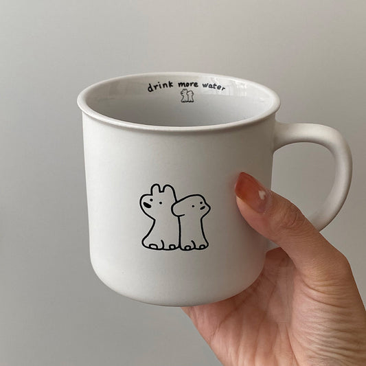 Frosted Small Cup Puppy Mug