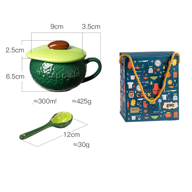 High-quality Large-capacity Ceramic Mug With Lid