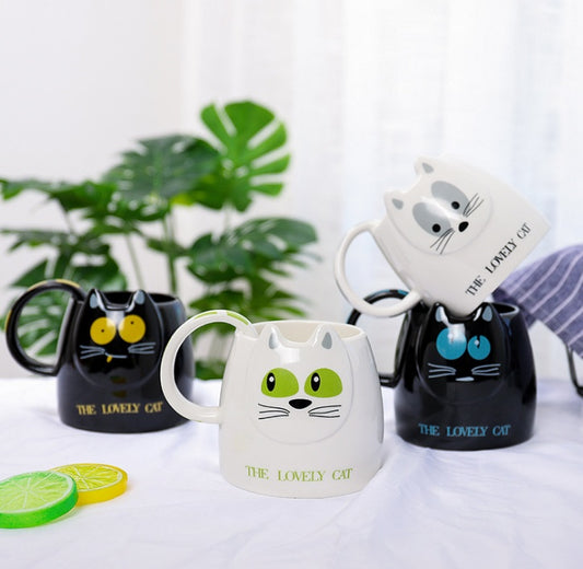 Korean Cute Cat Head Cup
