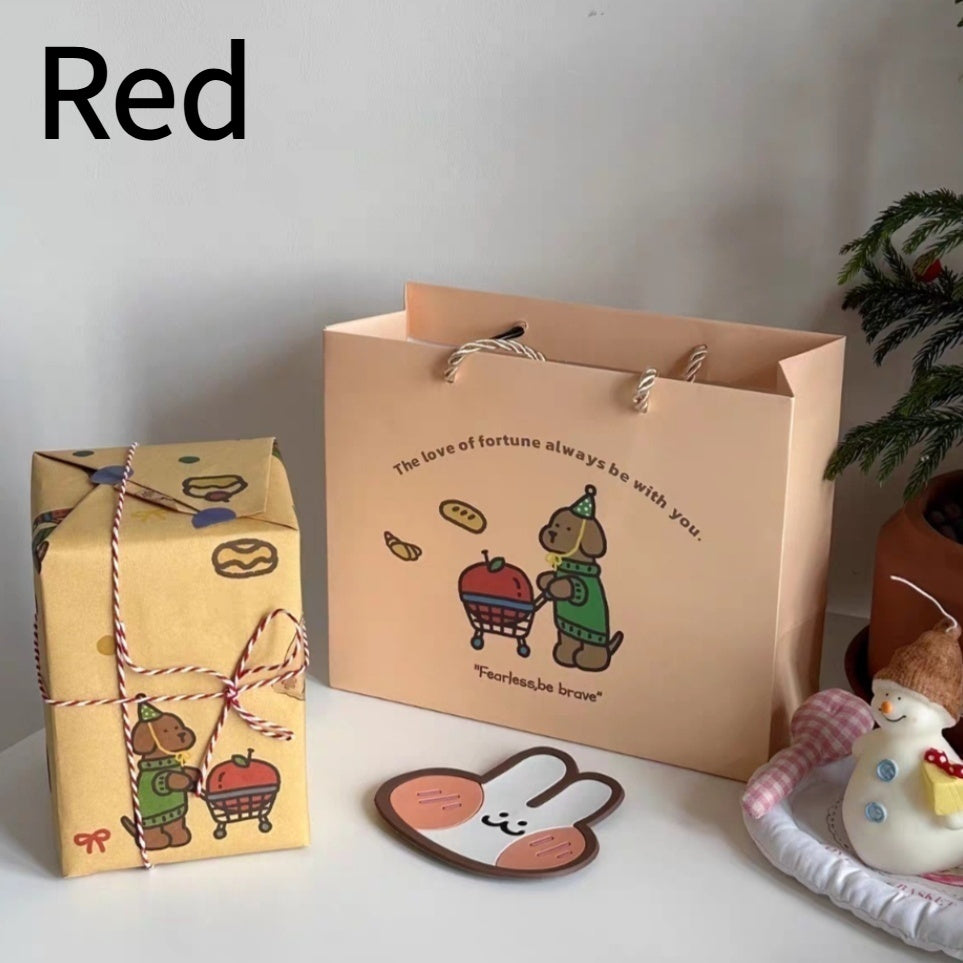 Red And Green Apple Puppy Ceramic Mug
