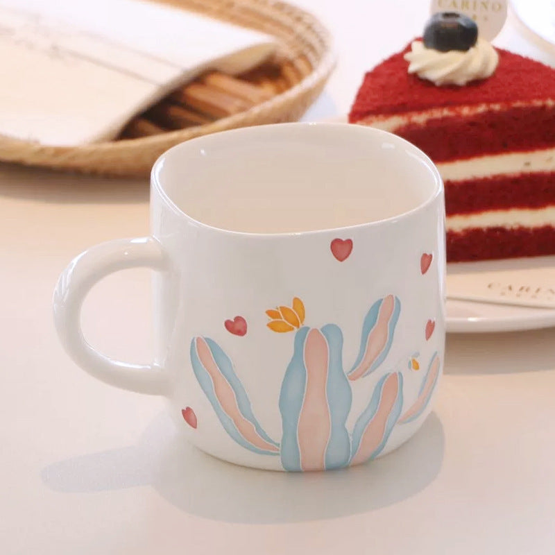Cactus Creative Ceramic Mug Cute Water Cup