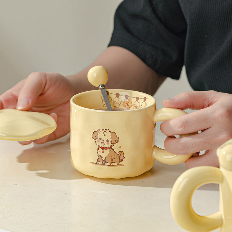 Ceramic Cute Puppy Cat Mug