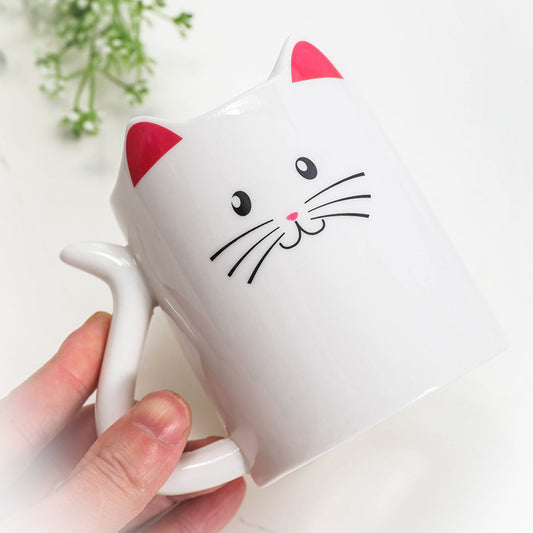 Hand-painted Cat Ceramic Mug