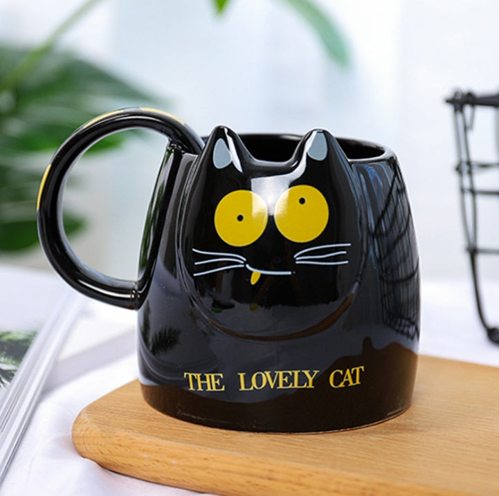 Korean Cute Cat Head Cup