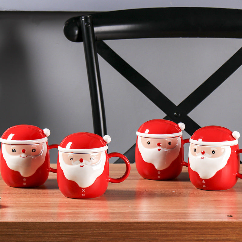 Christmas Ceramic Mug Gift Cute Cartoon