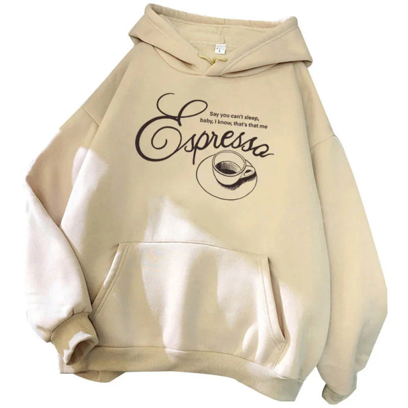 Printed Hooded Sweatshirt Unisex Long Sleeve