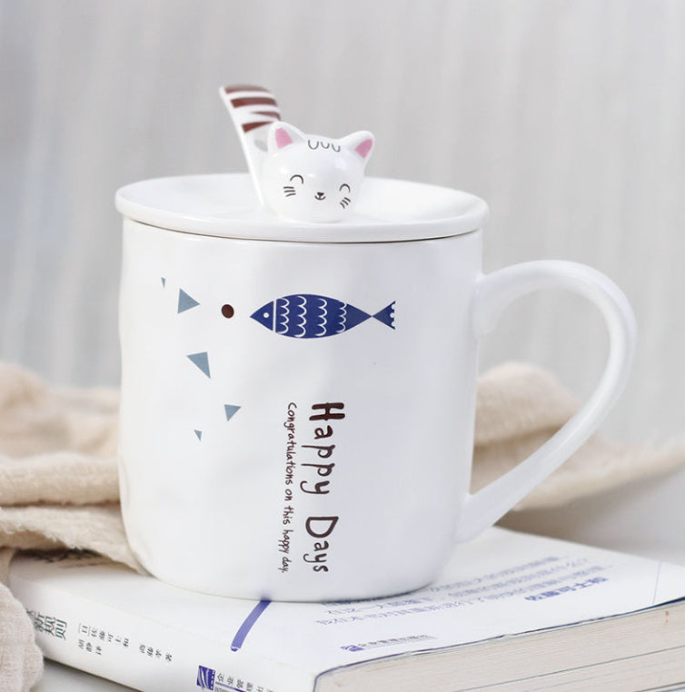 Japanese Cutemark ceramic Cartoon Cat Mugs