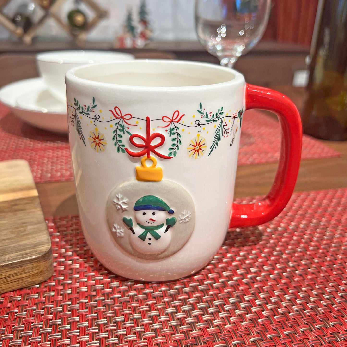 Export Santa Claus Hand-painted Ceramic Mug Large Capacity