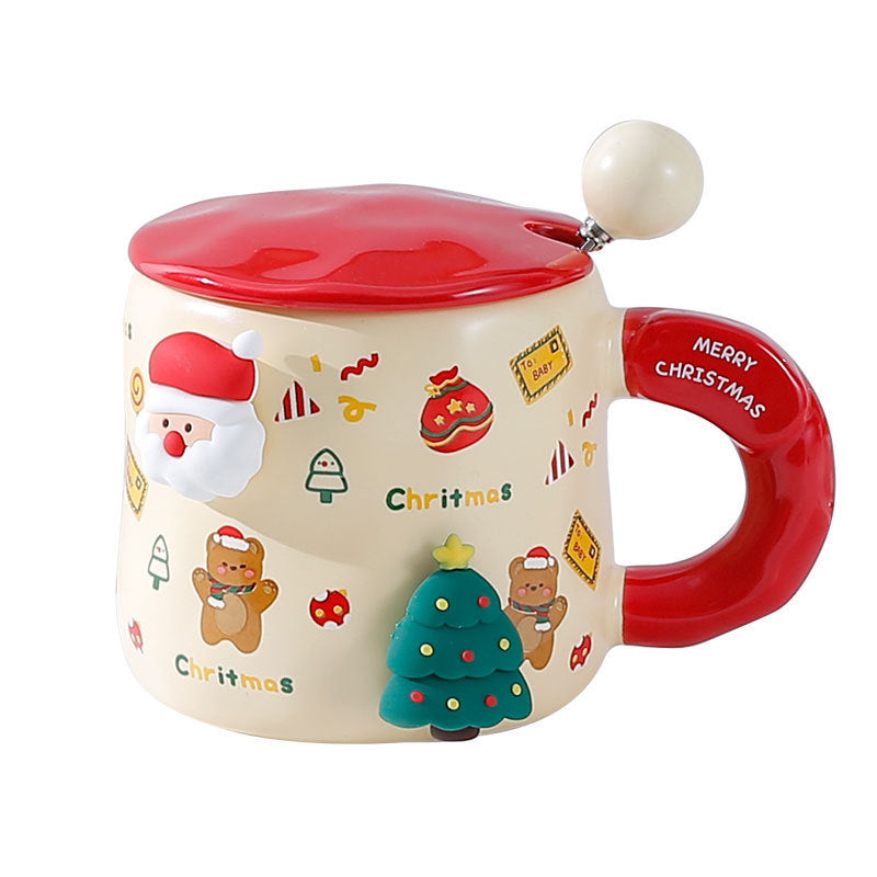 Xmas Round Mug Ceramic Ideal for Coffee Lovers