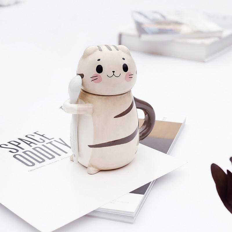 Cartoon Cute Cat Ceramic Cup