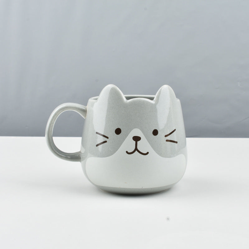 Ceramic Breakfast Cat Creative Cartoon Mug