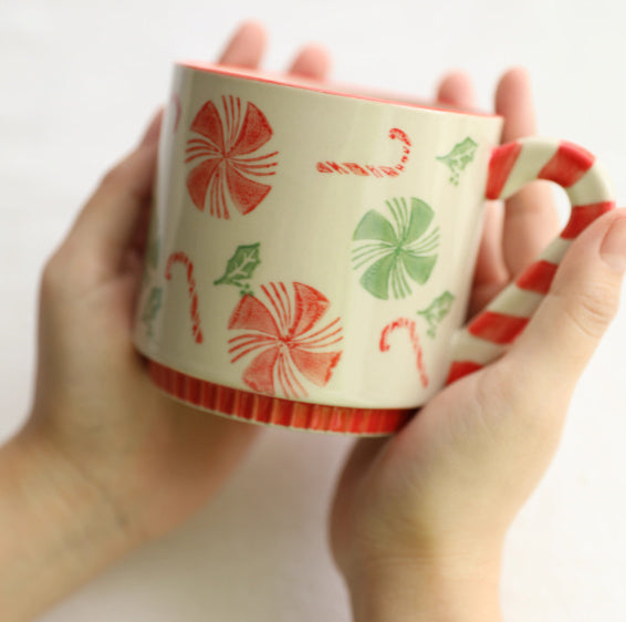 Hand-painted Xmas Ceramic Mug