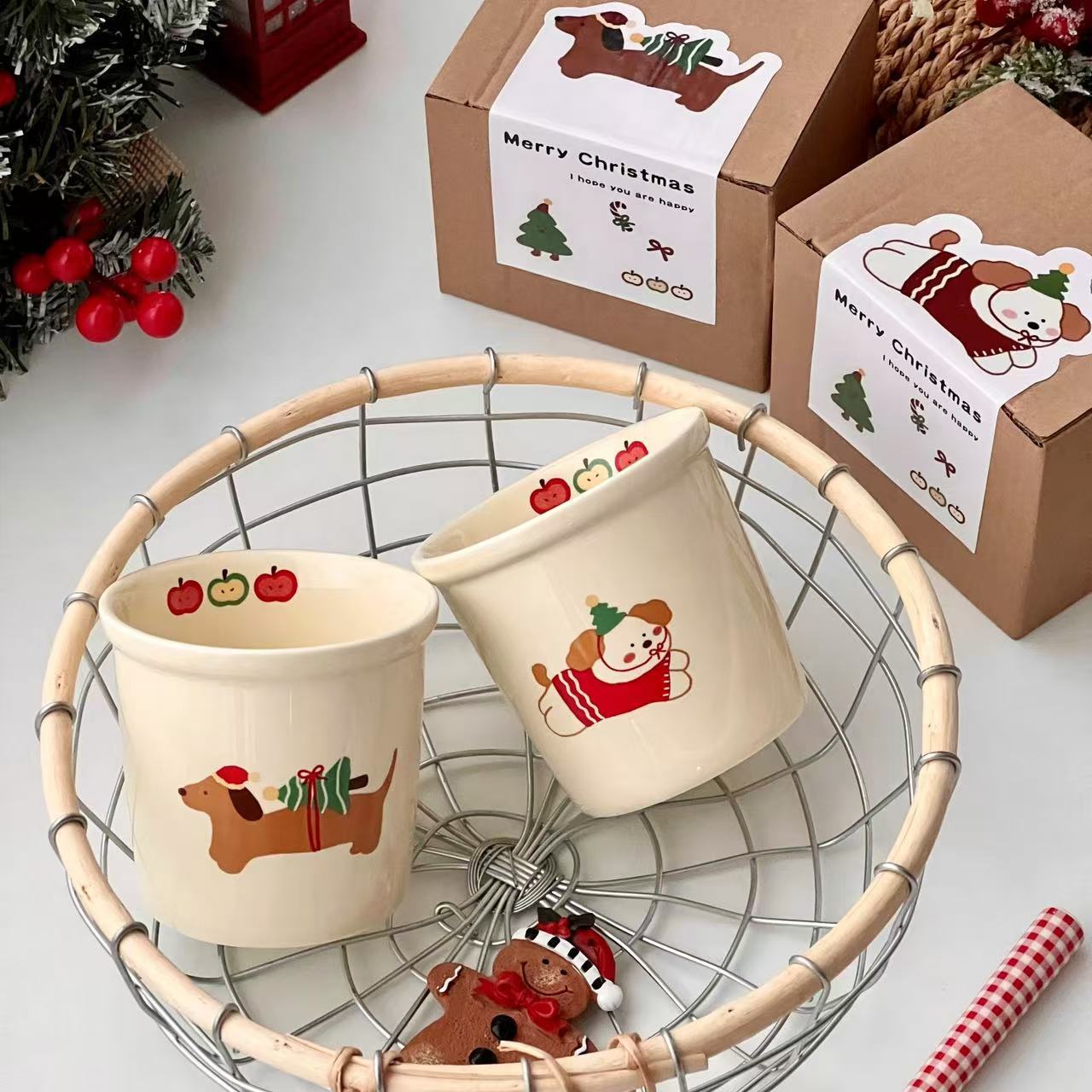Cartoon Cute Dog Ceramic Mug