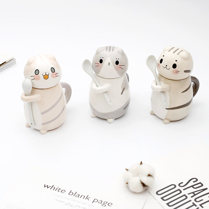 Cartoon Cute Cat Ceramic Cup