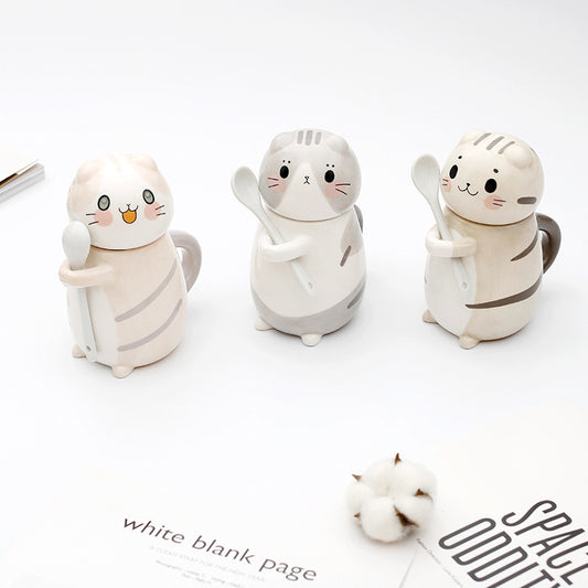 Cartoon Cute Cat Ceramic Cup