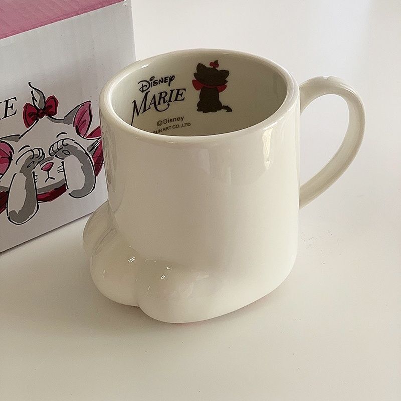 Cat's Paw White Ceramic Mug