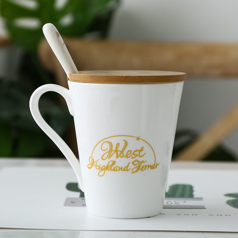 Creative Coffee Milk Cup Ceramic Dogs