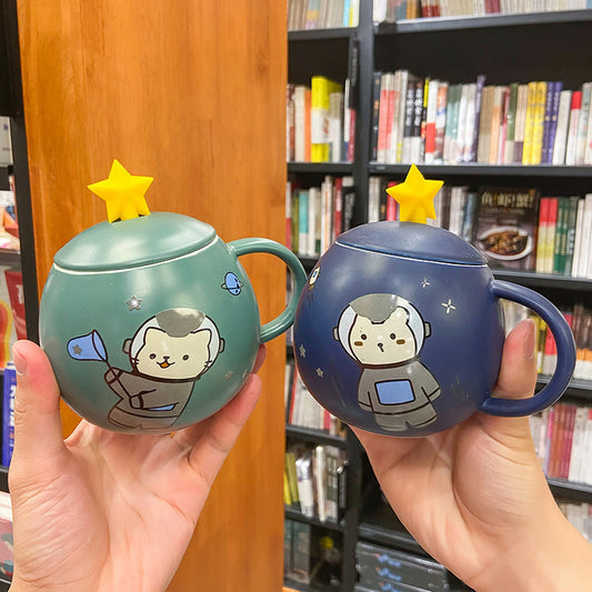 Space Astronaut Kitten Mug