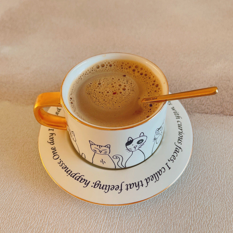 Style Fashion Coffee Cup Cats