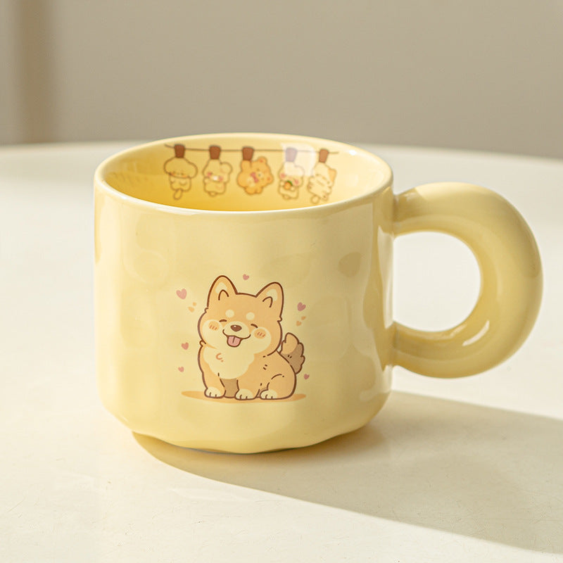 Ceramic Cute Puppy Cat Mug