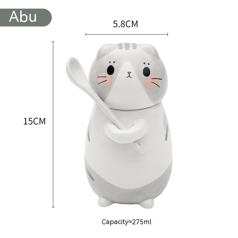 Cartoon Cute Cat Ceramic Cup