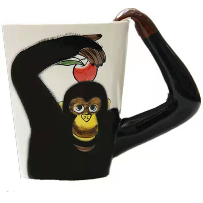 Jungle  Animal Mug Hand Drawn