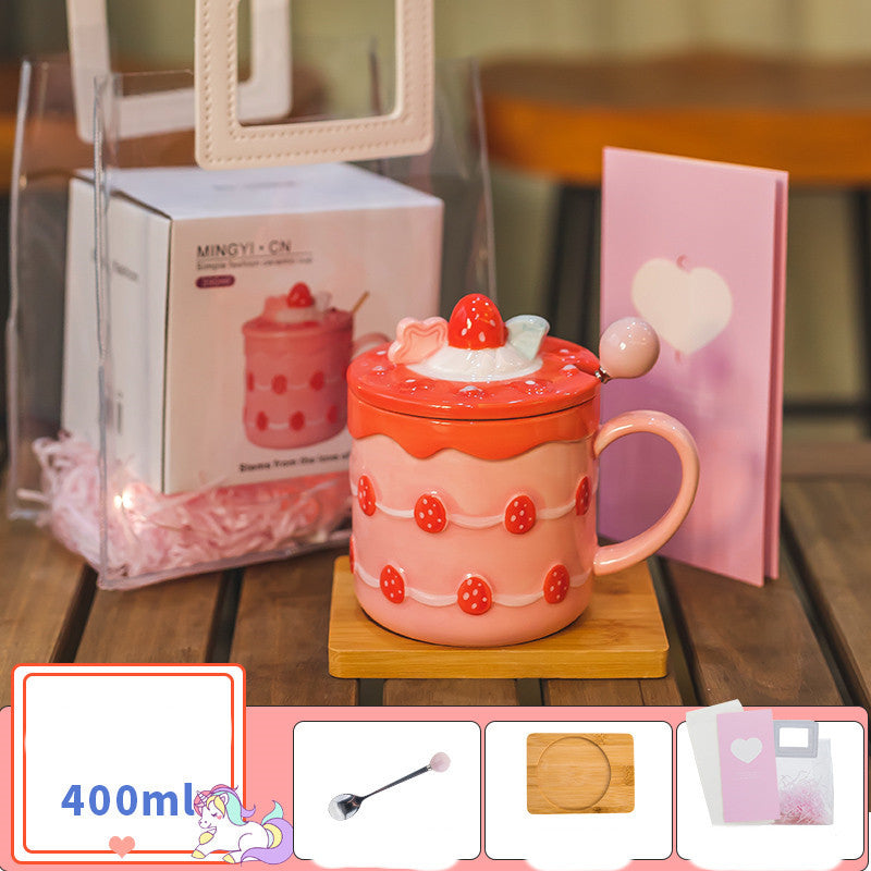 Strawberry Cake  Mug - Gift Box
