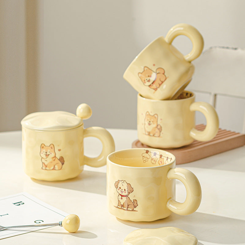Ceramic Cute Puppy Cat Mug