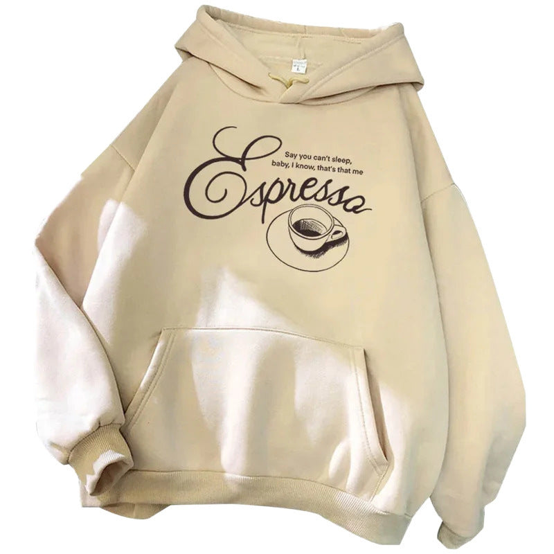 Printed Hooded Sweatshirt Unisex Long Sleeve