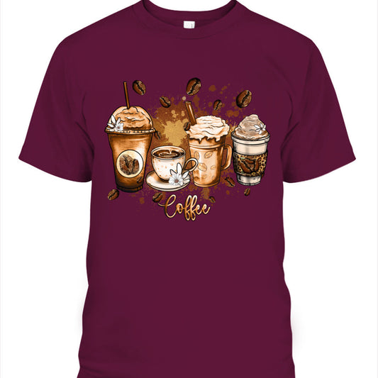 T-shirt Coffee  topic - Red Wine Color