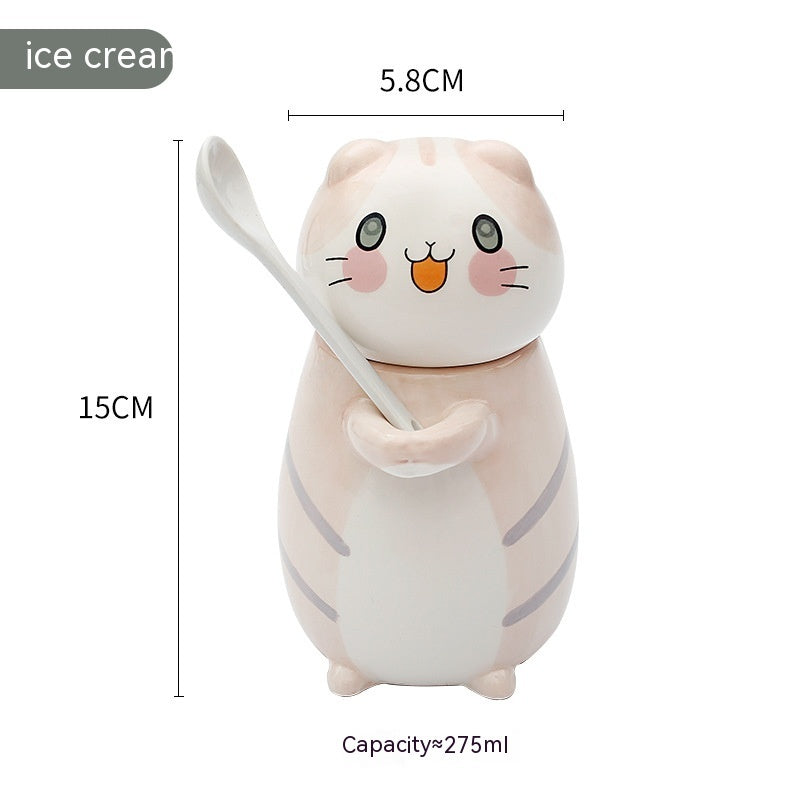 Cartoon Cute Cat Ceramic Cup
