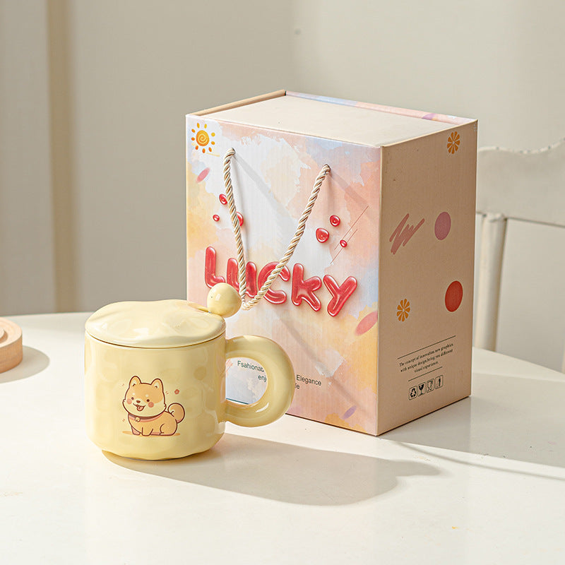 Ceramic Cute Puppy Cat Mug