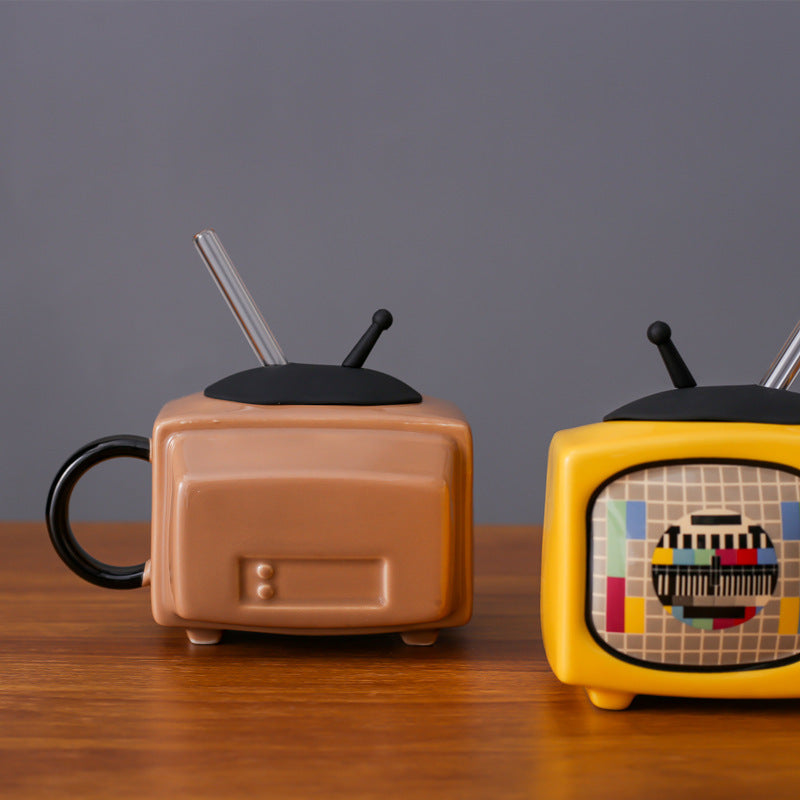 Retro TV Youth Memory Ceramic Cup