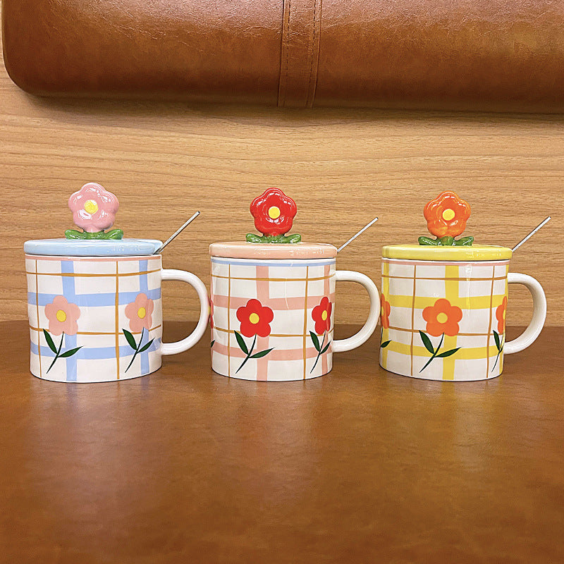 Ceramic Flowery Mugs
