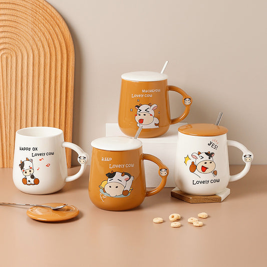 Ceramic Cartoon Cow Mug