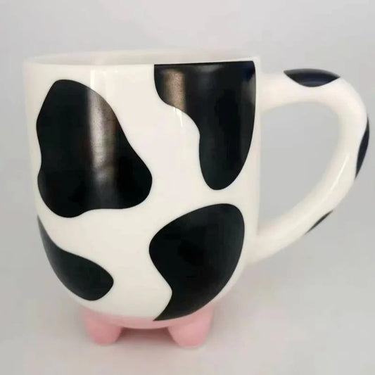 Cute Cow Pattern Ceramic Cup