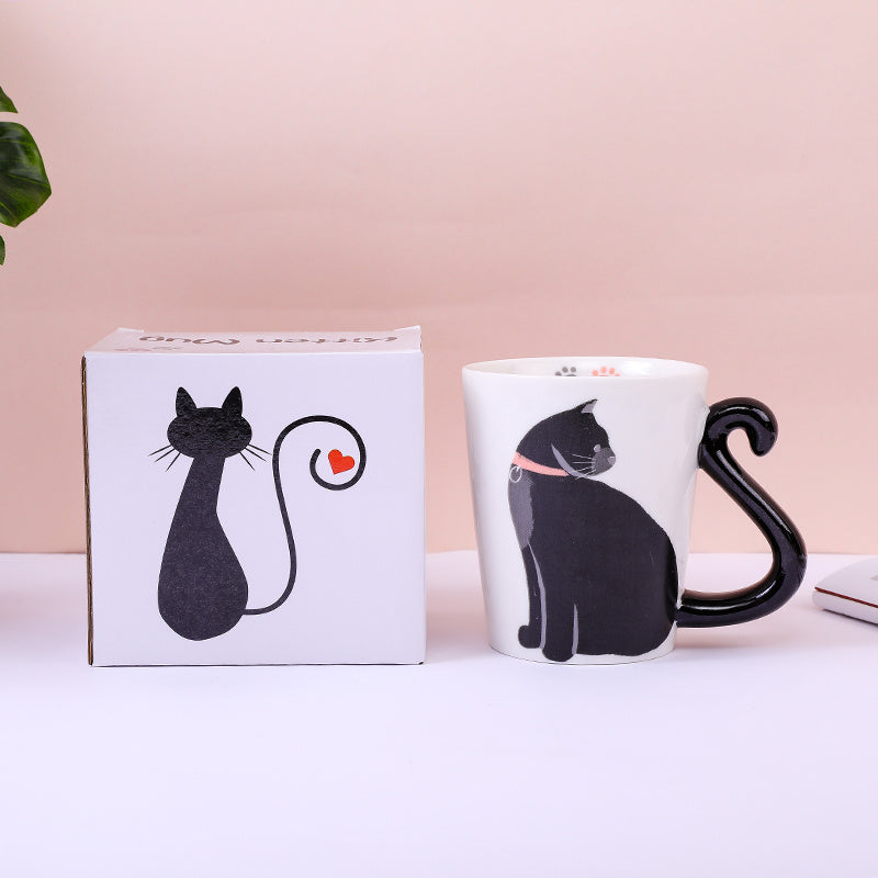 Kitten Coffee Cup Cartoon Household